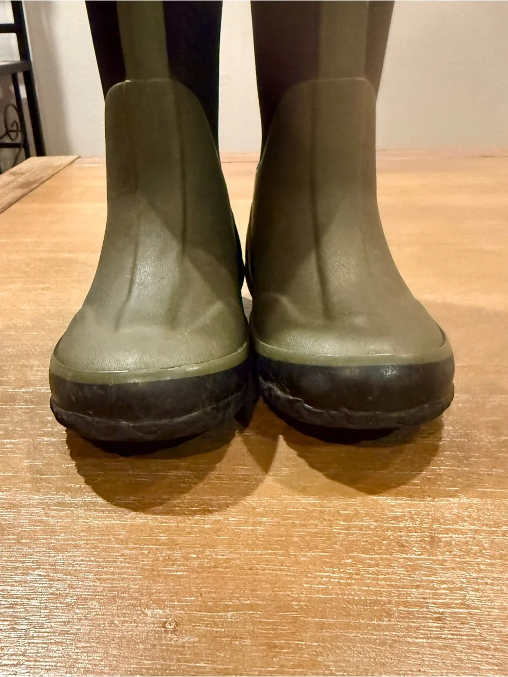 Oaki Kids Neoprene Rain/Snow Boots Forest Green Brown Size 10